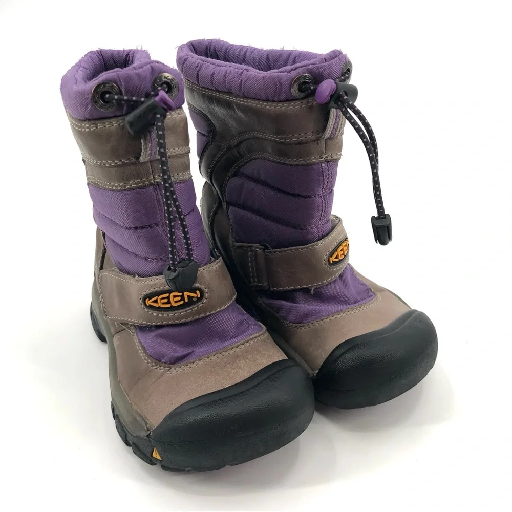 KEEN Breckenridge Snow Boots Winter Warm Insulated Purple 12 Kids Outdoor Girls